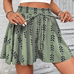 🌓Last Day 49% OFF🔥💃Women's Bohemian Print High-Waist Shorts