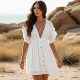 Beach Summer Cover Up Mini Dress