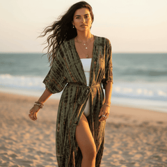 Long Kimono Swimsuit Cover Up