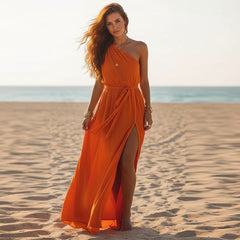 Boho Beach Cover-Up Maxi Dress
