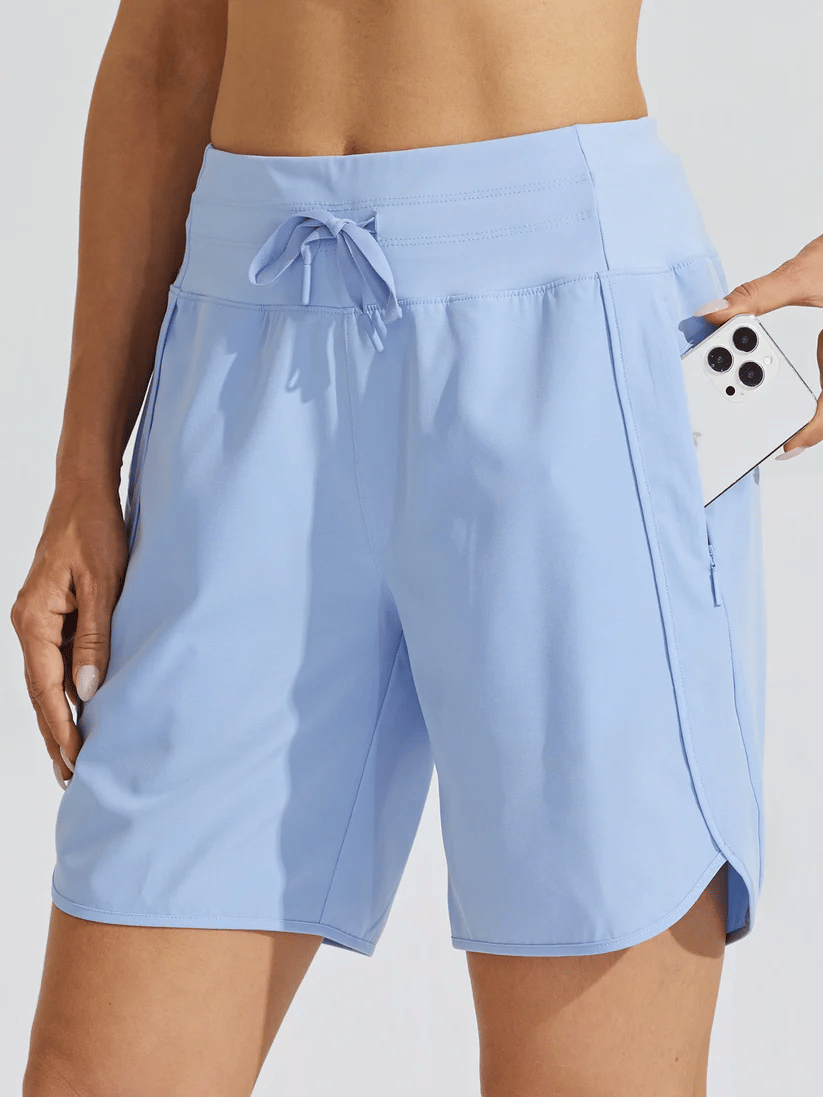 🔥New Arrival 49% OFF🔥Women's Active 7 Inseam Athletic Long Running High Wasistband Shorts