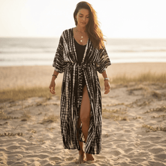 Long Kimono Swimsuit Cover Up