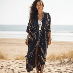 Long Kimono Swimsuit Cover Up