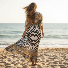 Boho Cardigan Leopard Print