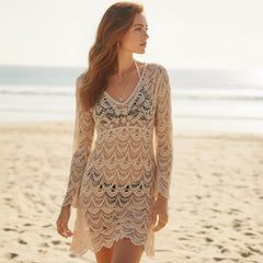 Sexy Crochet Beach Cover up