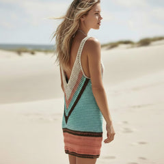 Bohemian Crochet Knit Beach Cover Up