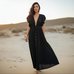 Boho Casual Summer Beach Cover Up Dress